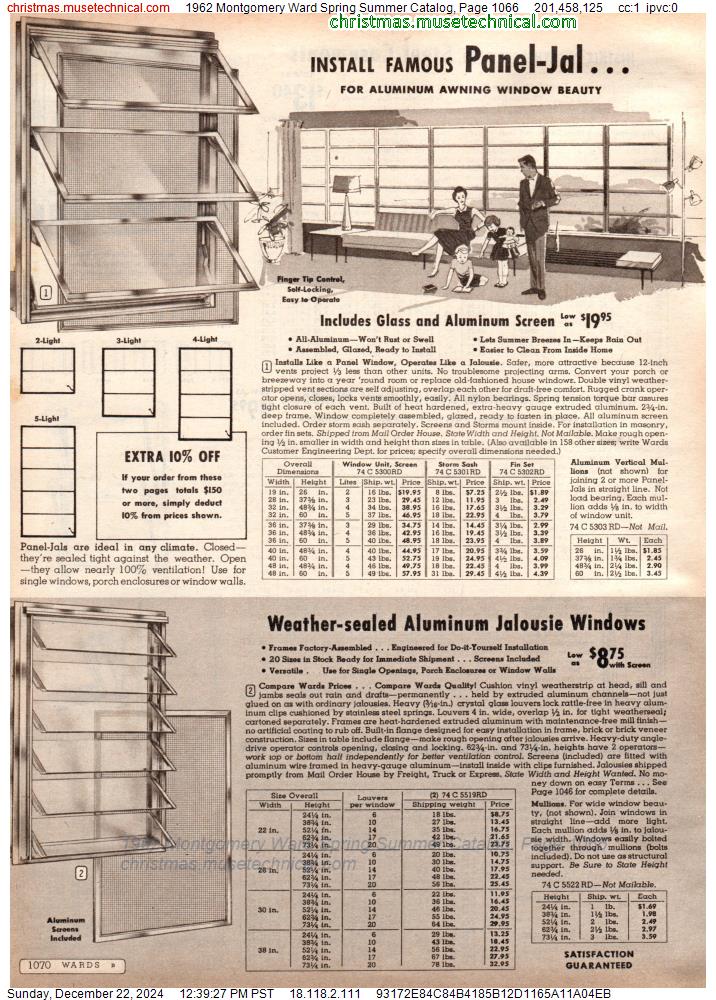 1962 Montgomery Ward Spring Summer Catalog, Page 1066