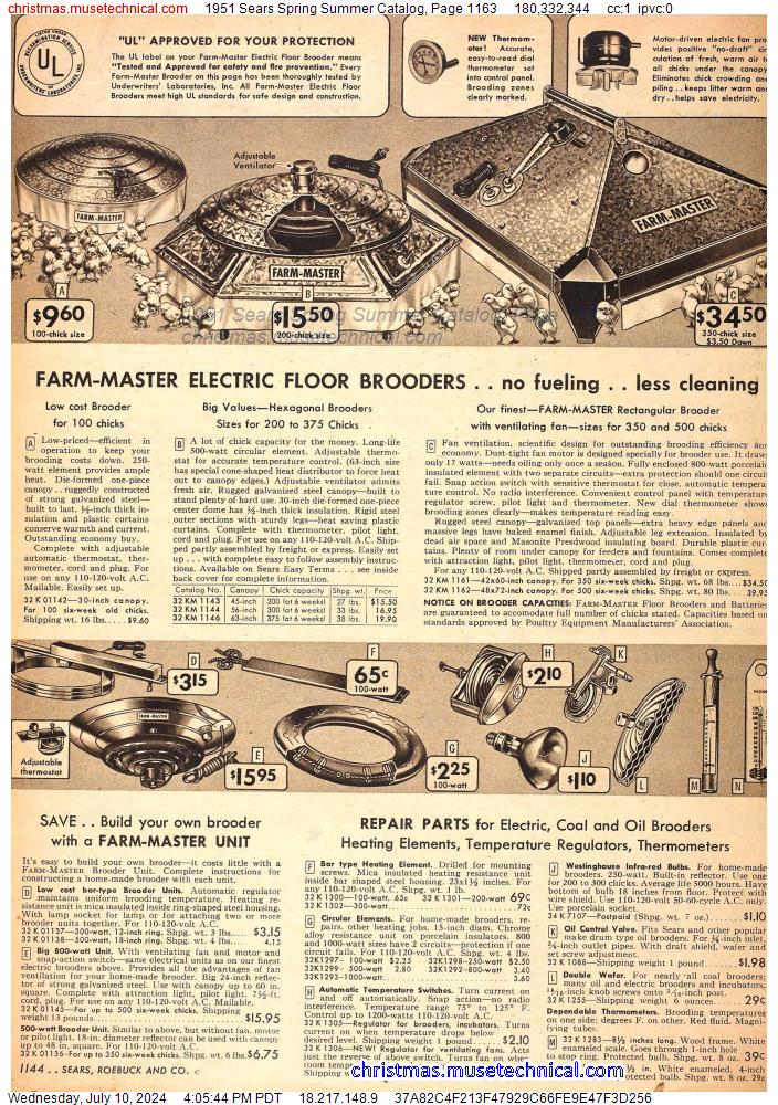 1951 Sears Spring Summer Catalog, Page 1163