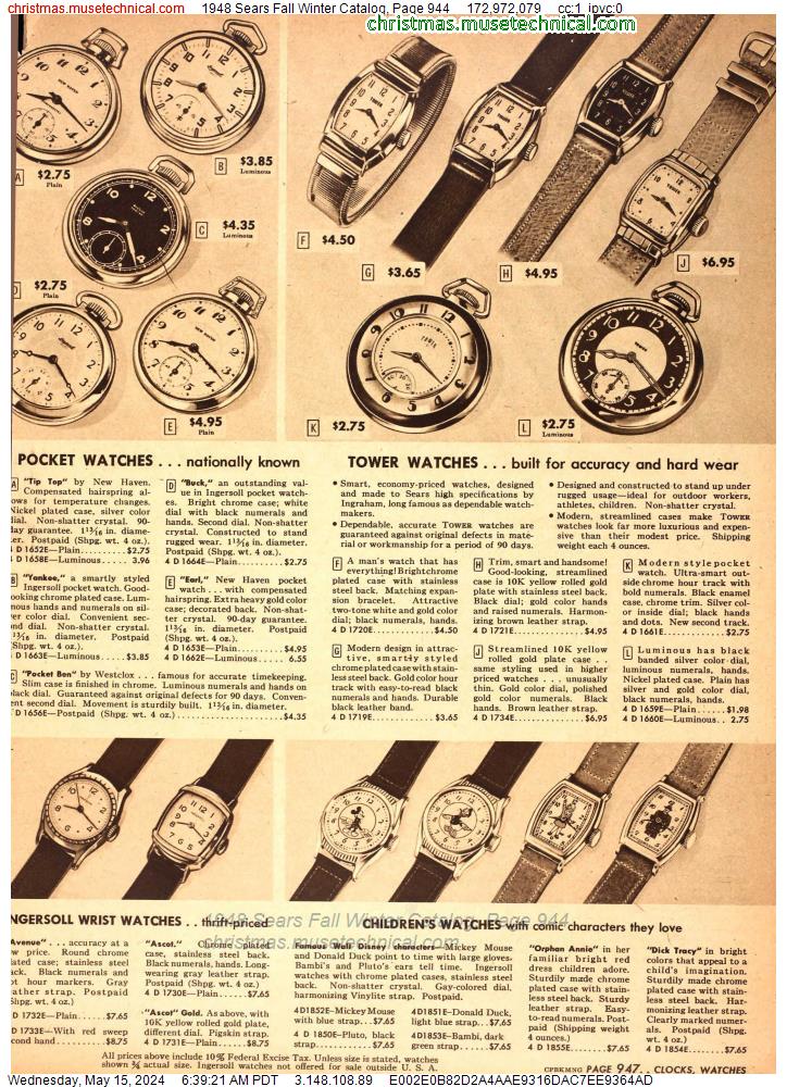1948 Sears Fall Winter Catalog, Page 944