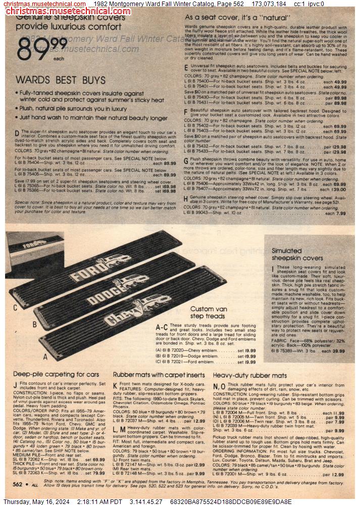 1982 Montgomery Ward Fall Winter Catalog, Page 562