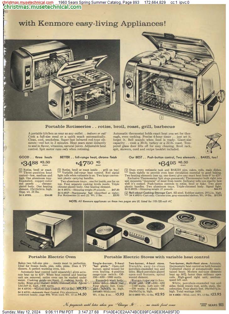 1960 Sears Spring Summer Catalog, Page 893
