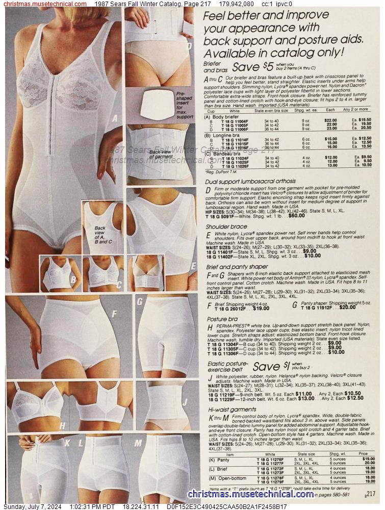 1987 Sears Fall Winter Catalog, Page 217