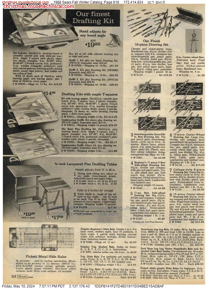 1968 Sears Fall Winter Catalog, Page 618