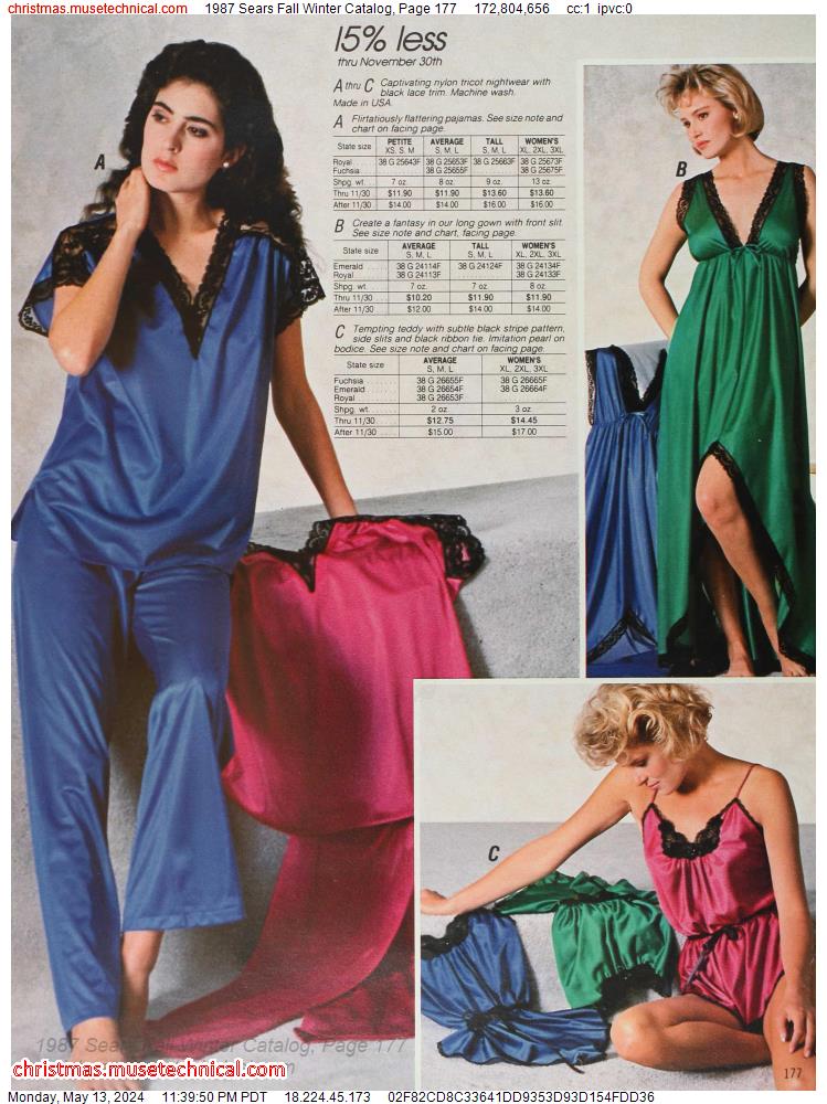 1987 Sears Fall Winter Catalog, Page 177