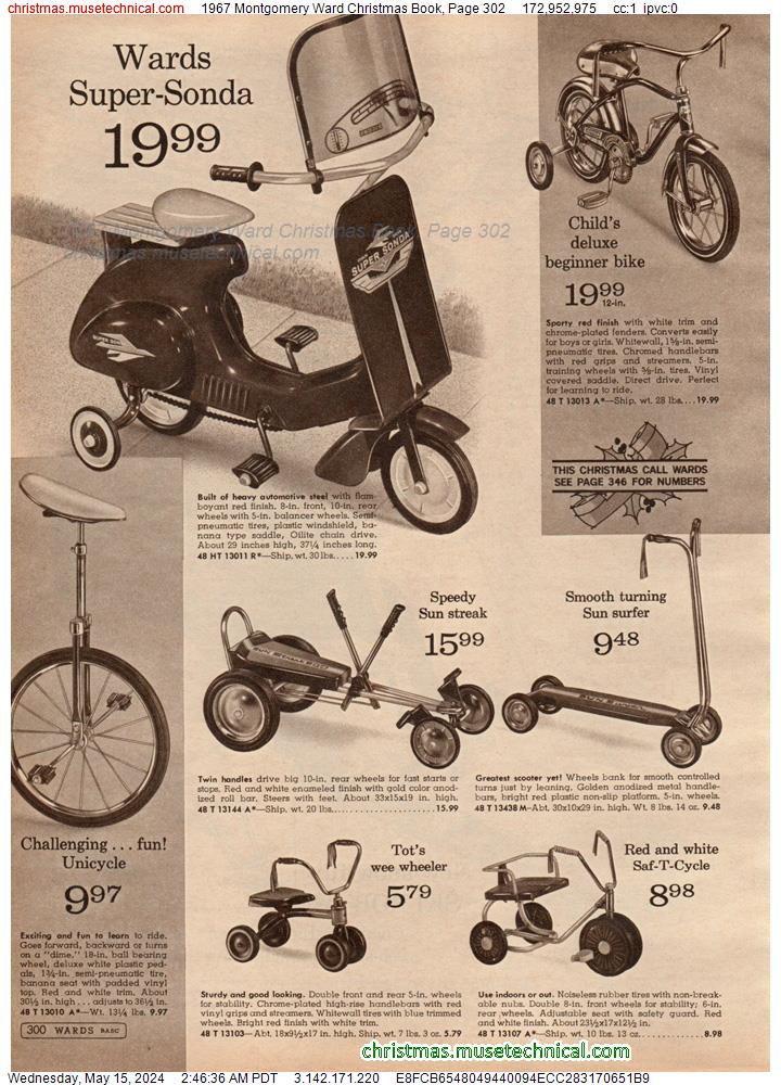 1967 Montgomery Ward Christmas Book, Page 302