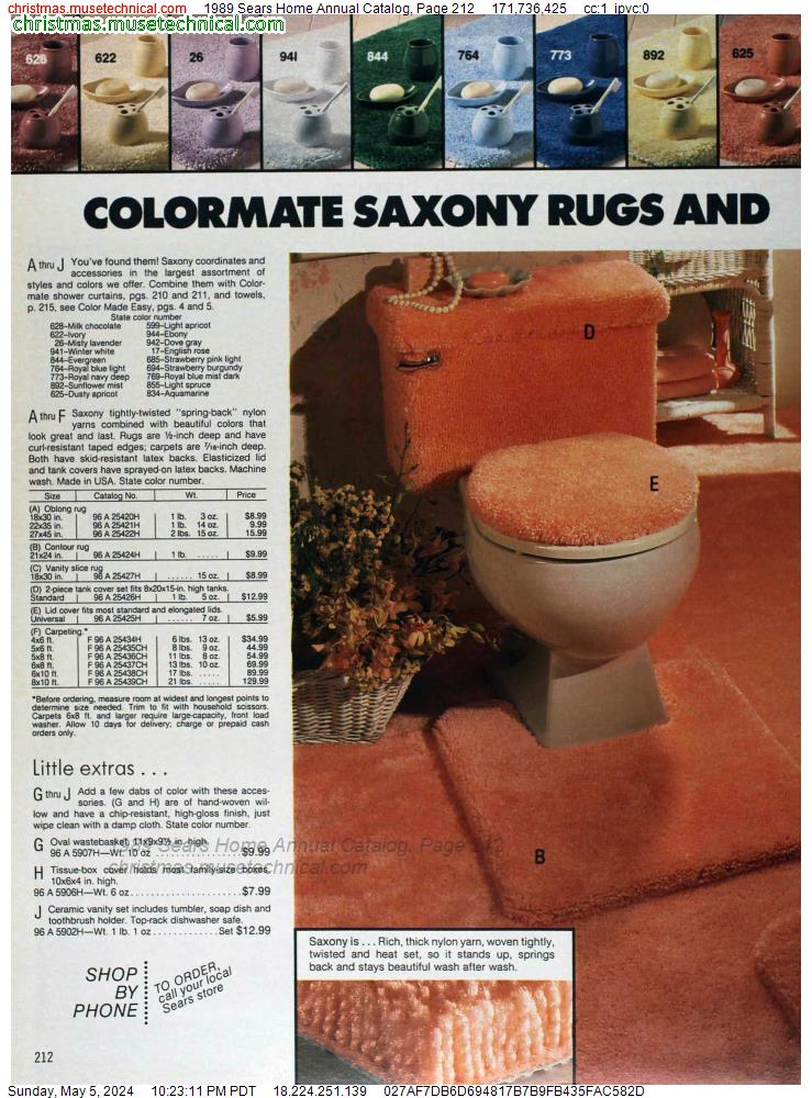 1989 Sears Home Annual Catalog, Page 212