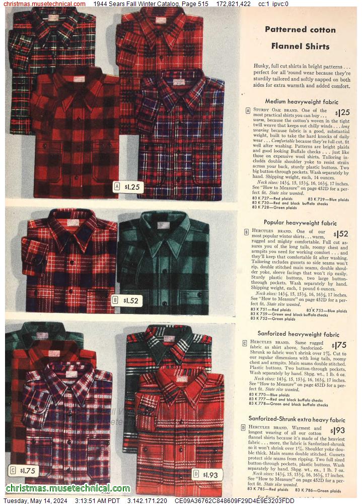 1944 Sears Fall Winter Catalog, Page 515