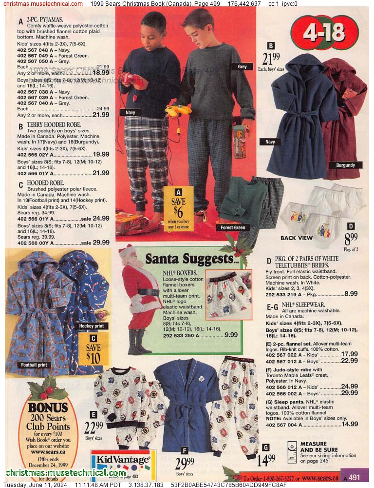 1999 Sears Christmas Book (Canada), Page 499