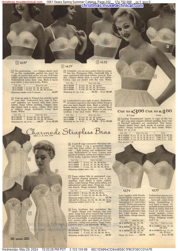 1961 Sears Spring Summer Catalog, Page 202