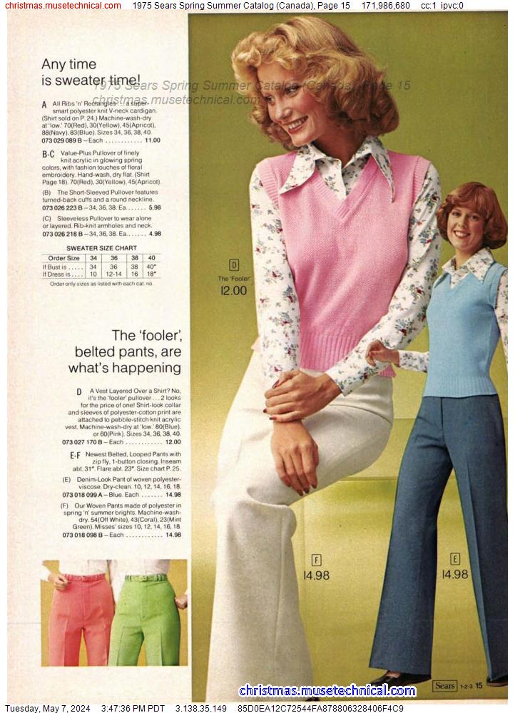 1975 Sears Spring Summer Catalog (Canada), Page 15
