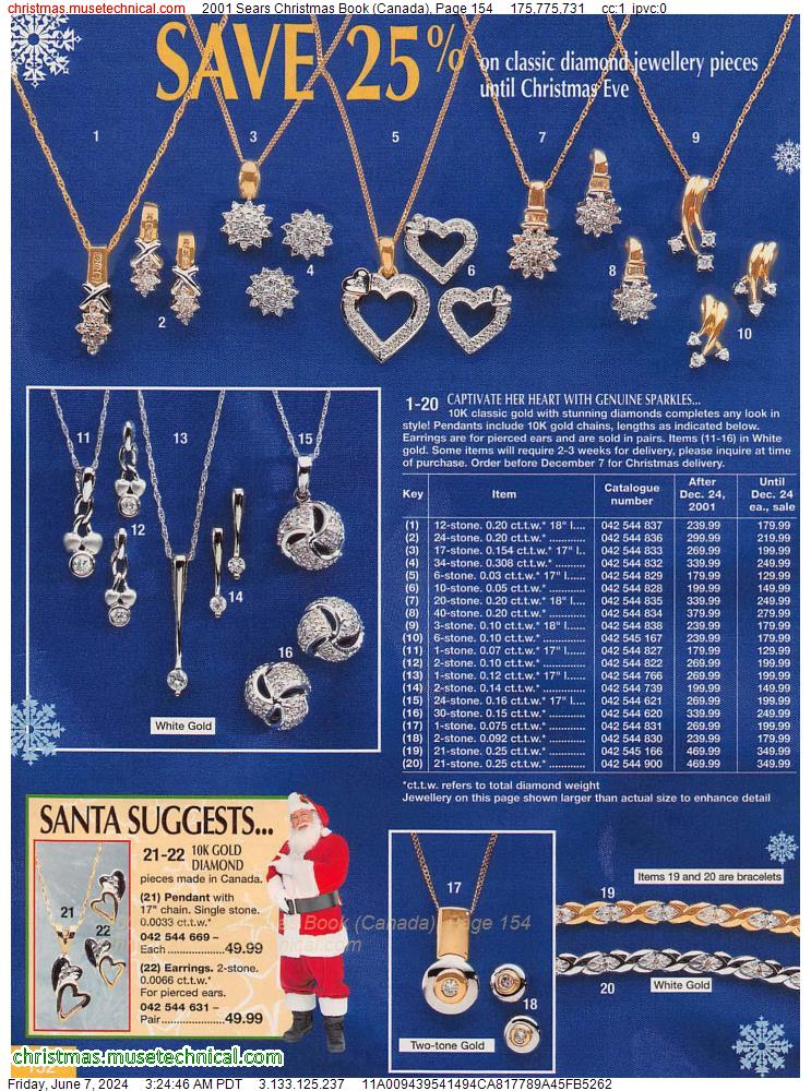 2001 Sears Christmas Book (Canada), Page 154