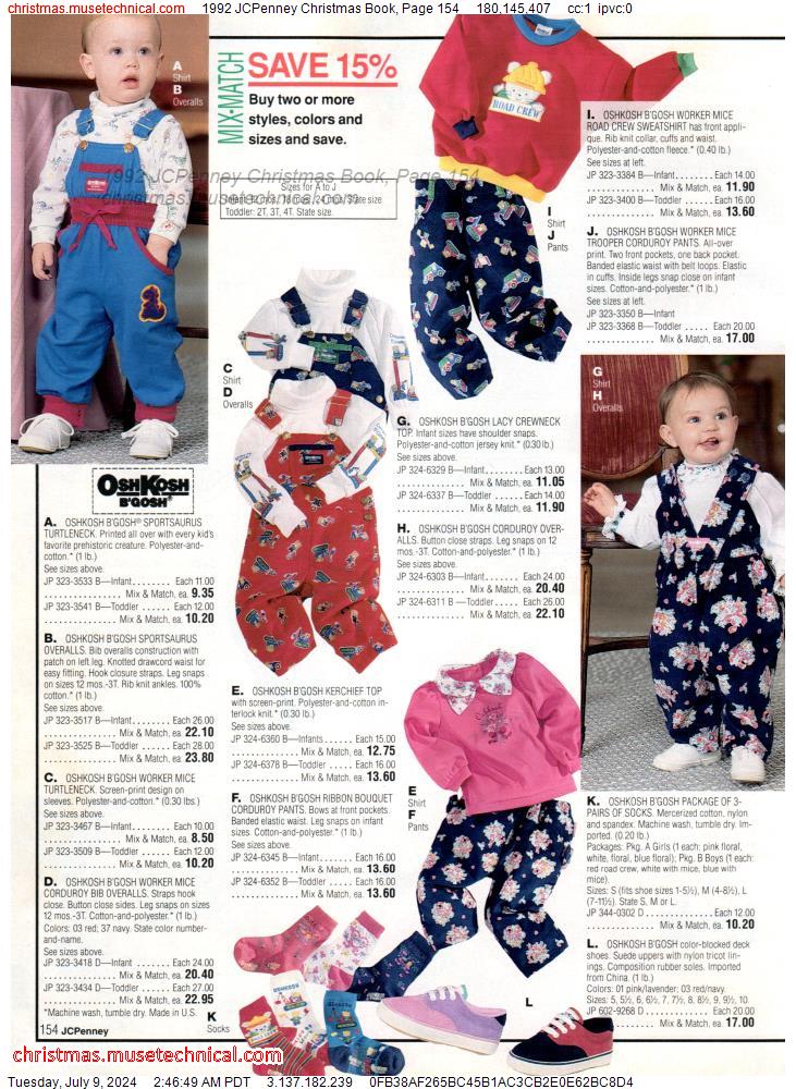 1992 JCPenney Christmas Book, Page 154