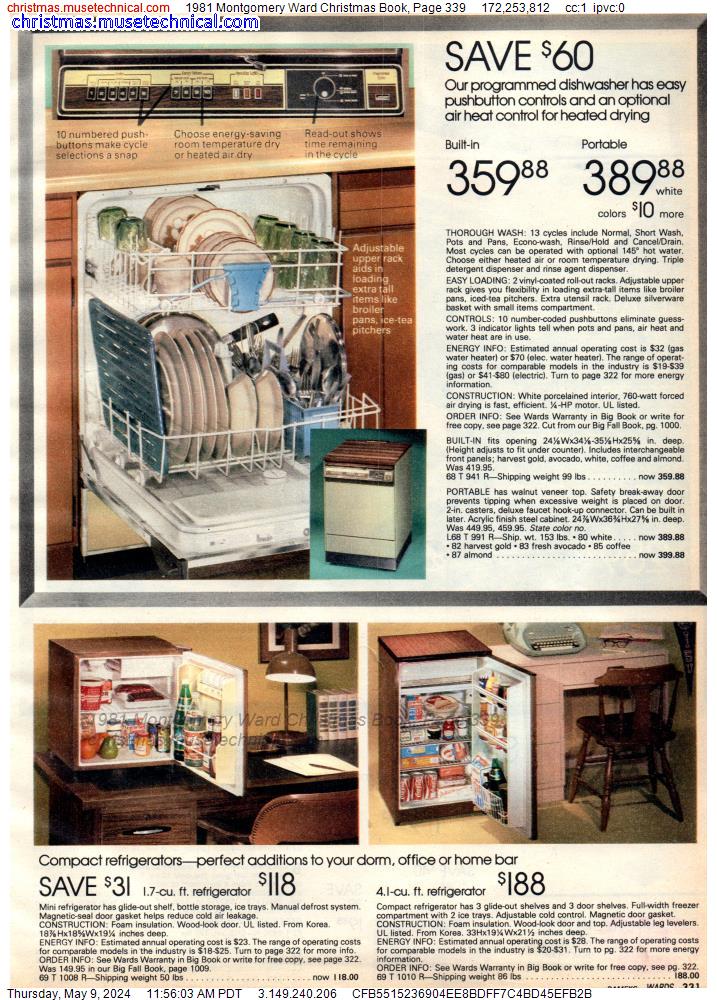 1981 Montgomery Ward Christmas Book, Page 339