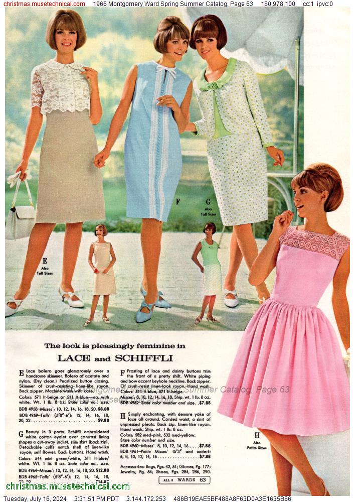 1966 Montgomery Ward Spring Summer Catalog, Page 63