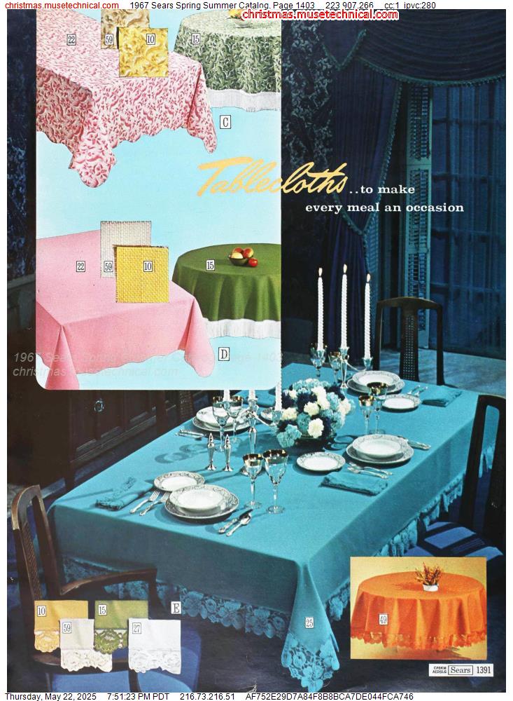 1967 Sears Spring Summer Catalog, Page 1403