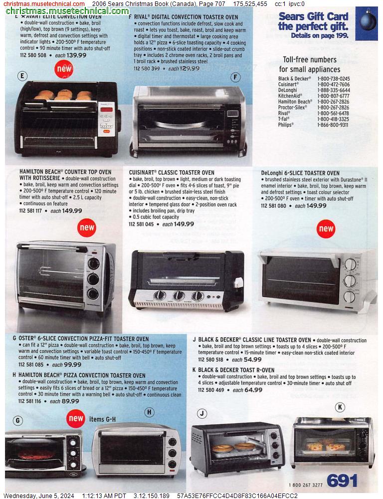 2006 Sears Christmas Book (Canada), Page 707