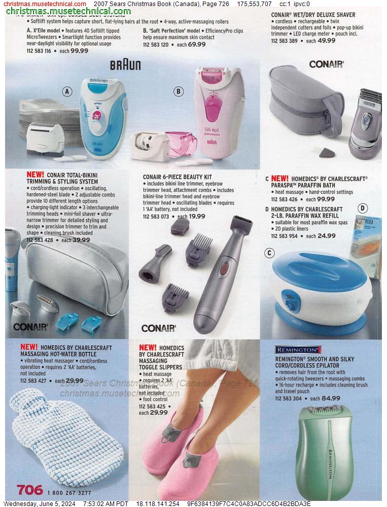 2007 Sears Christmas Book (Canada), Page 726