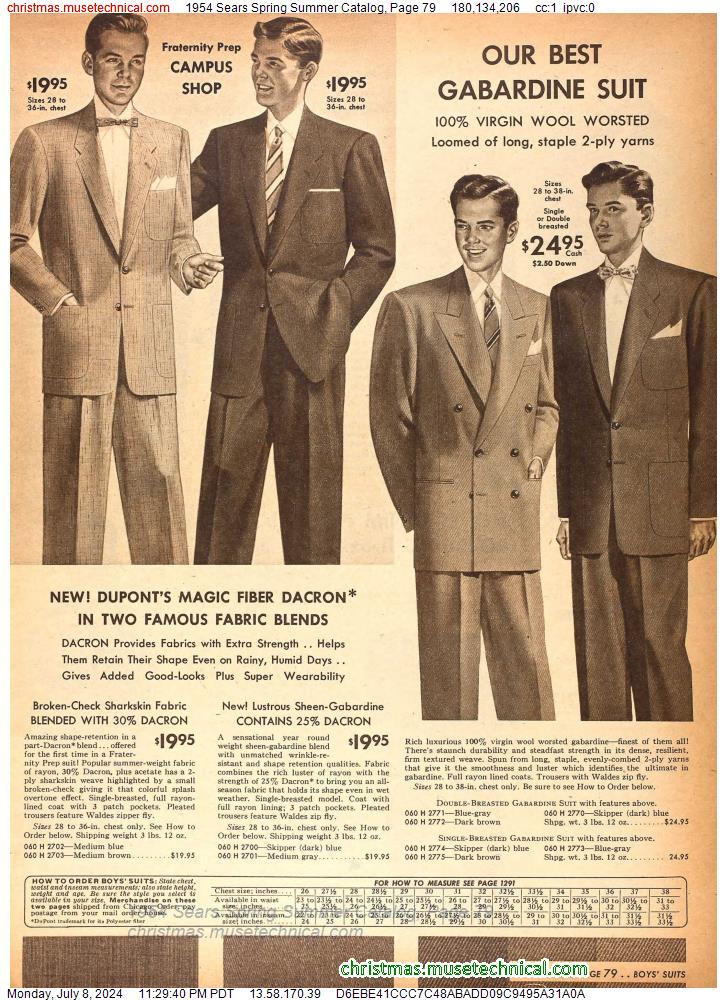 1954 Sears Spring Summer Catalog, Page 79