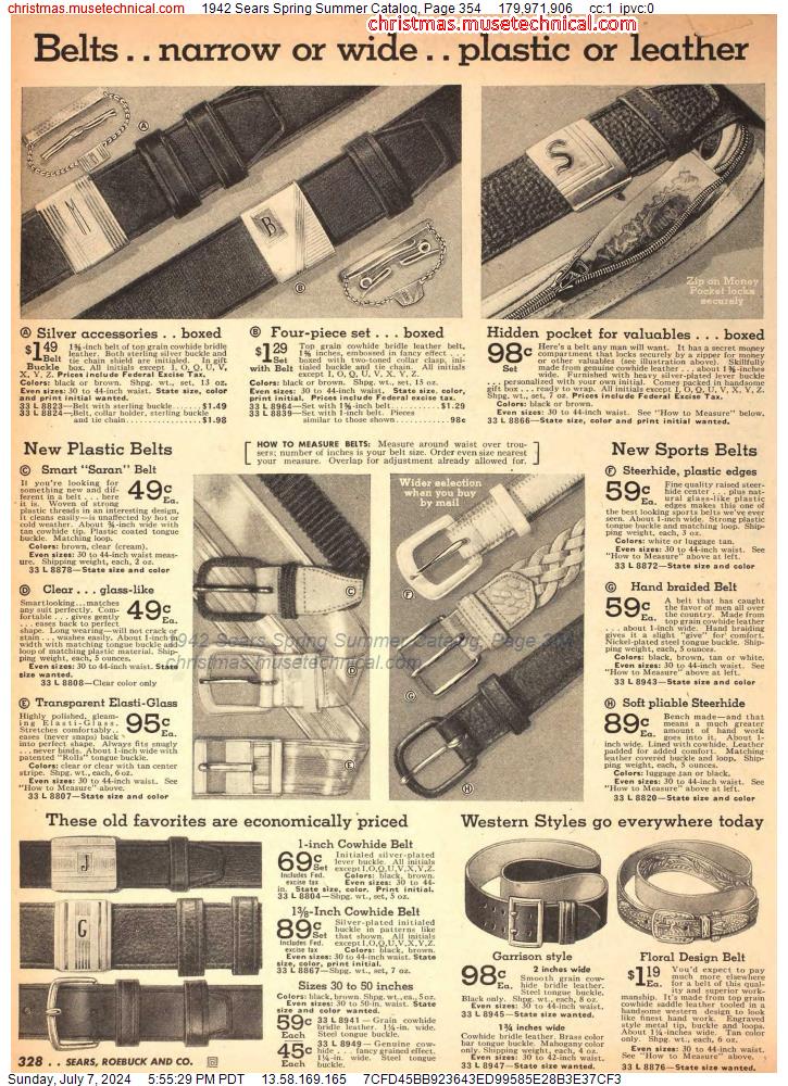 1942 Sears Spring Summer Catalog, Page 354