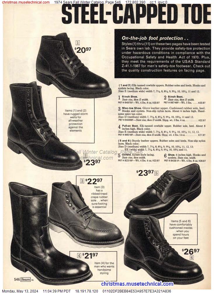 1974 Sears Fall Winter Catalog, Page 546