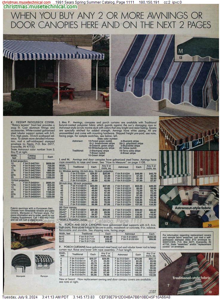 1991 Sears Spring Summer Catalog, Page 1111