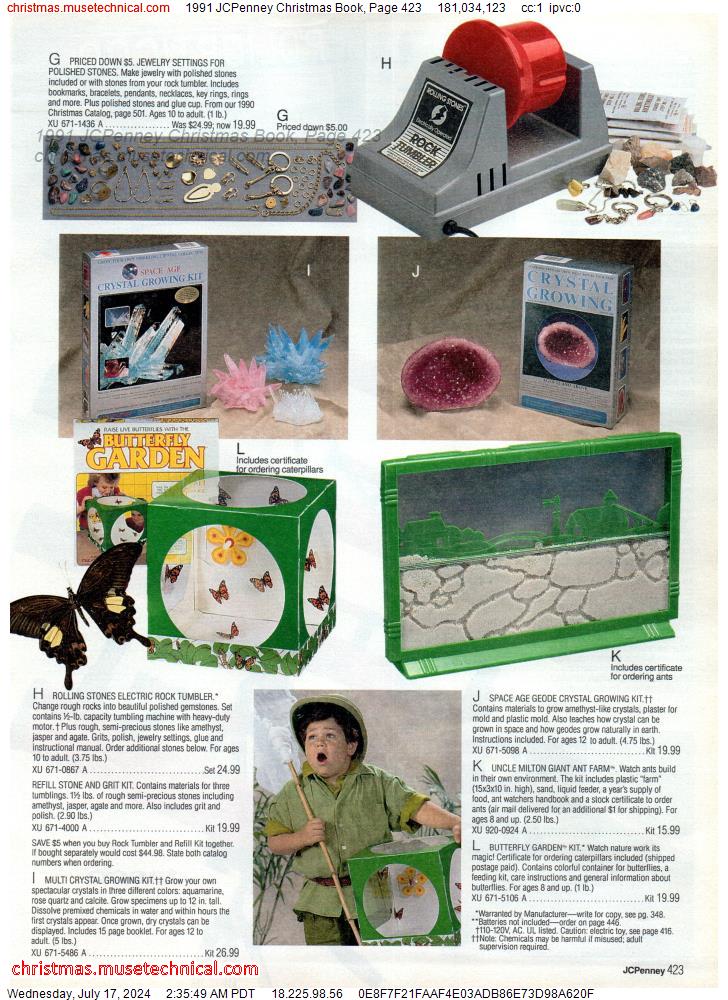 1991 JCPenney Christmas Book, Page 423
