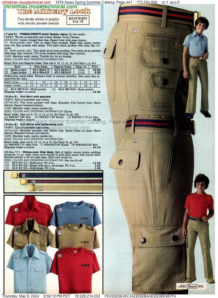 1978 Sears Spring Summer Catalog, Page 441