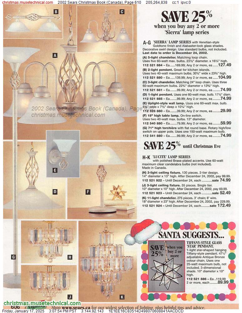 2002 Sears Christmas Book (Canada), Page 610