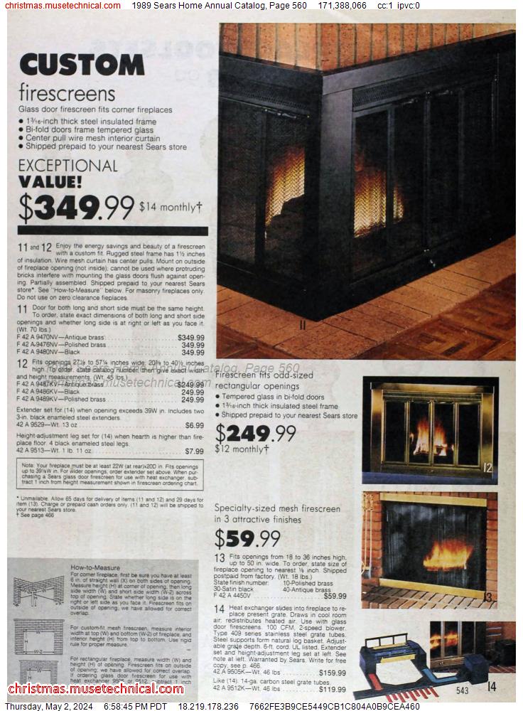 1989 Sears Home Annual Catalog, Page 560