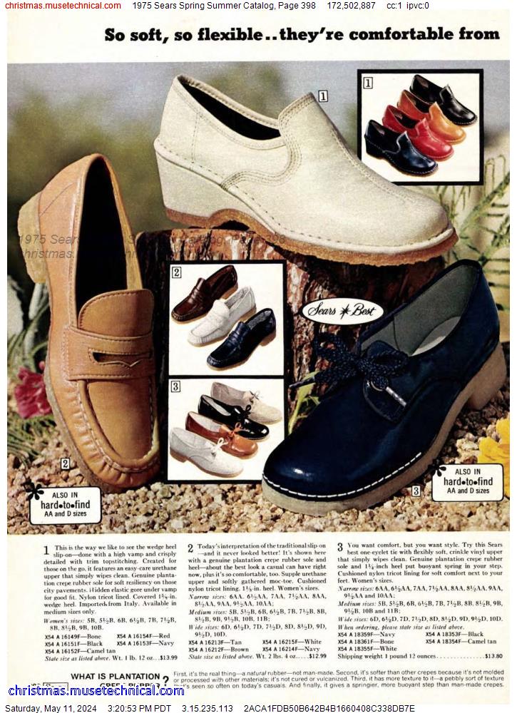 1975 Sears Spring Summer Catalog, Page 398