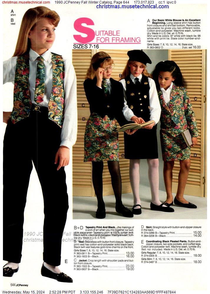 1990 JCPenney Fall Winter Catalog, Page 644