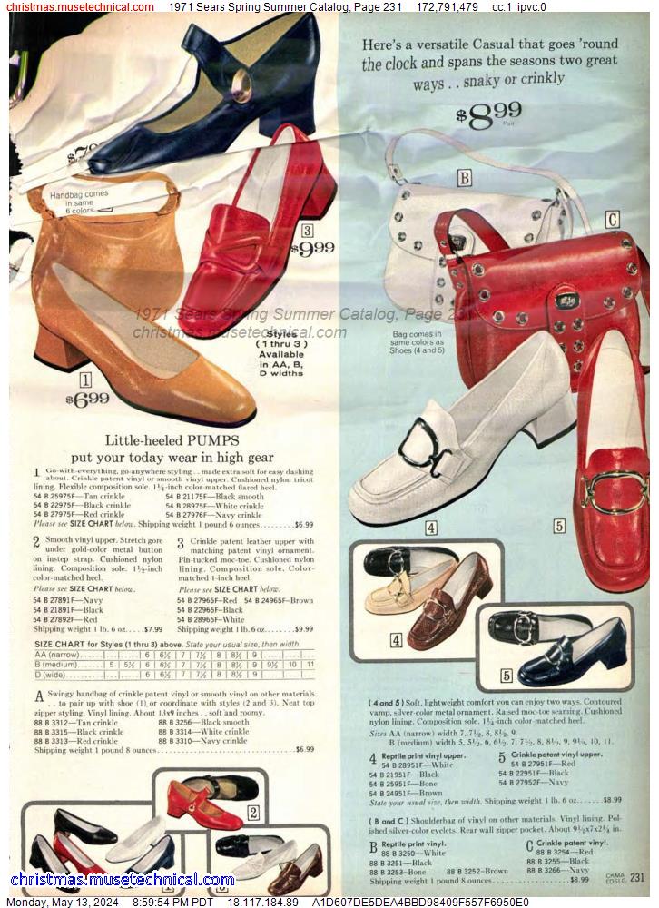 1971 Sears Spring Summer Catalog, Page 231