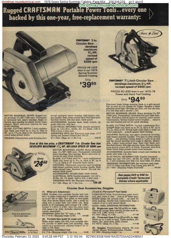 1976 Sears Spring Summer Catalog, Page 654