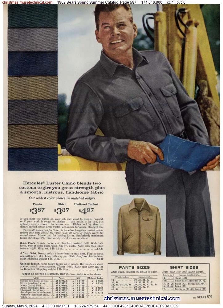 1962 Sears Spring Summer Catalog, Page 587