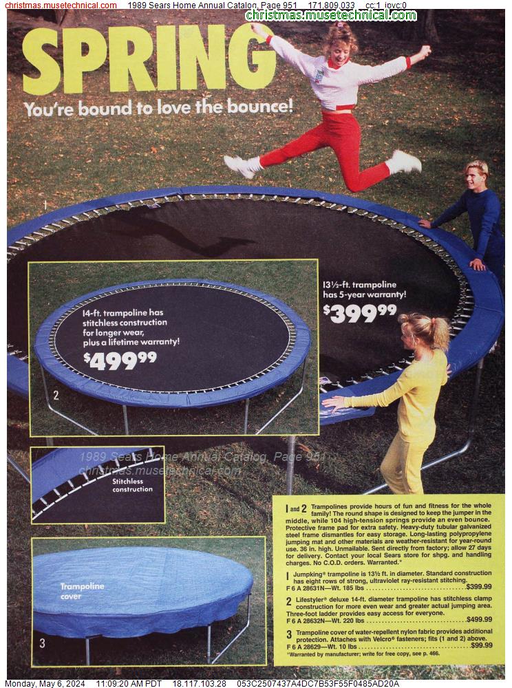 1989 Sears Home Annual Catalog, Page 951