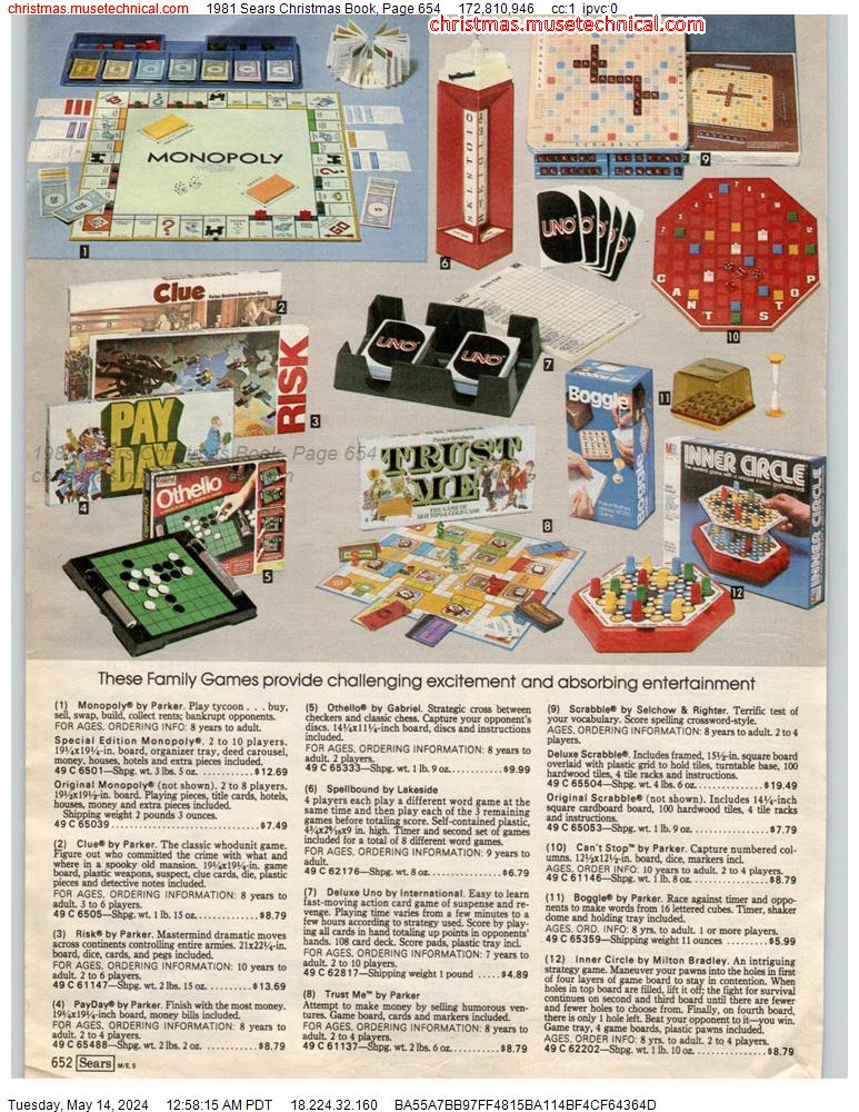 1981 Sears Christmas Book, Page 654