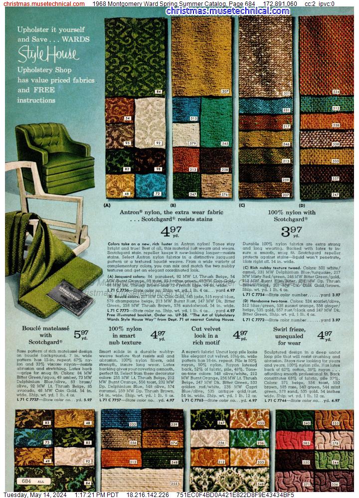 1968 Montgomery Ward Spring Summer Catalog, Page 684
