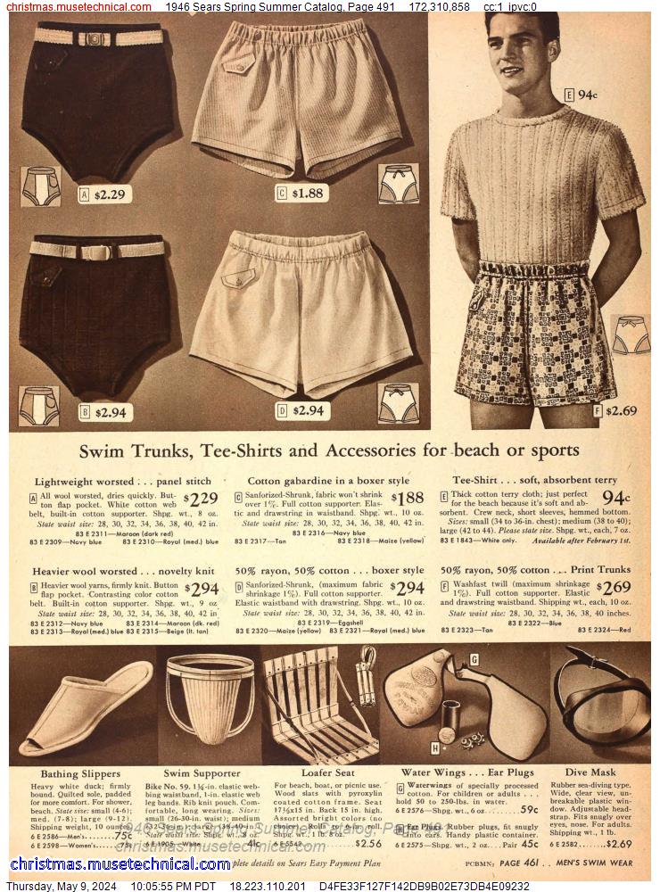 1946 Sears Spring Summer Catalog, Page 491