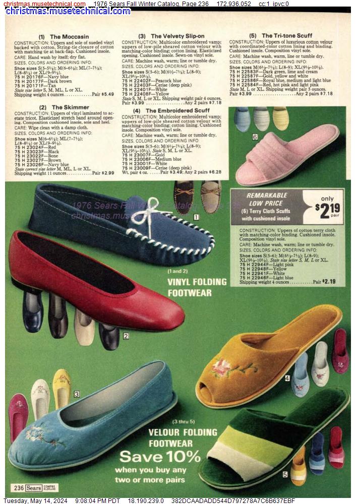 1976 Sears Fall Winter Catalog, Page 236