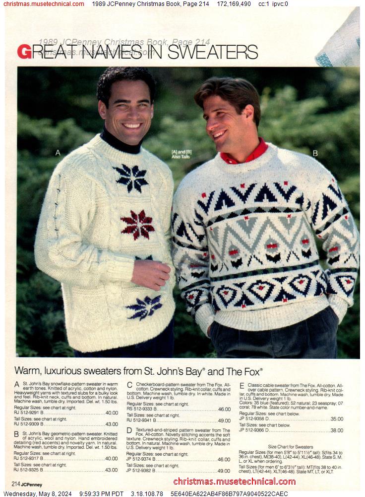 1989 JCPenney Christmas Book, Page 214