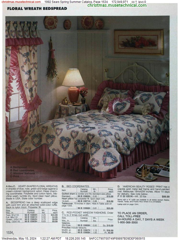 1992 Sears Spring Summer Catalog, Page 1534