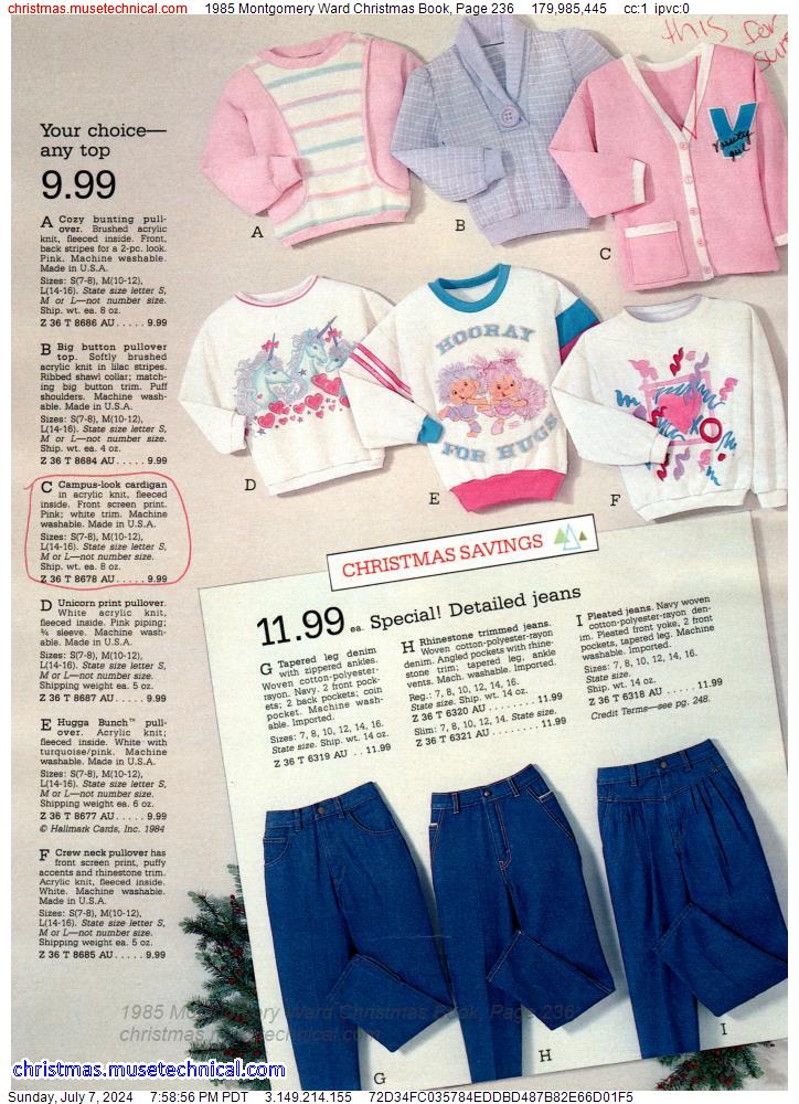 1985 Montgomery Ward Christmas Book, Page 236