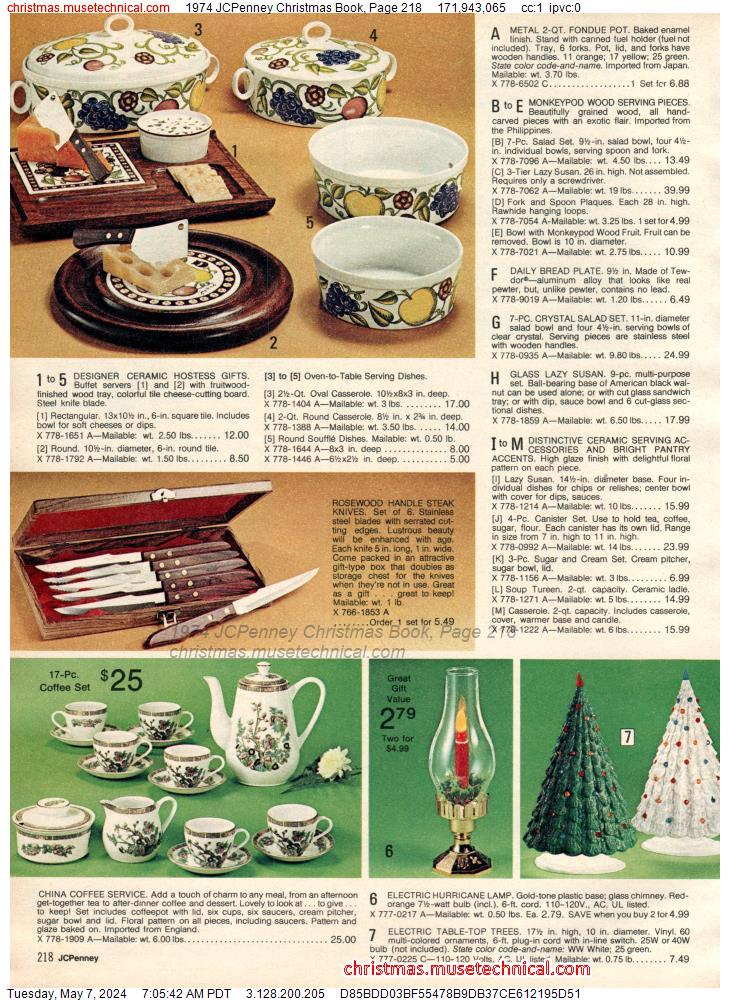 1974 JCPenney Christmas Book, Page 218