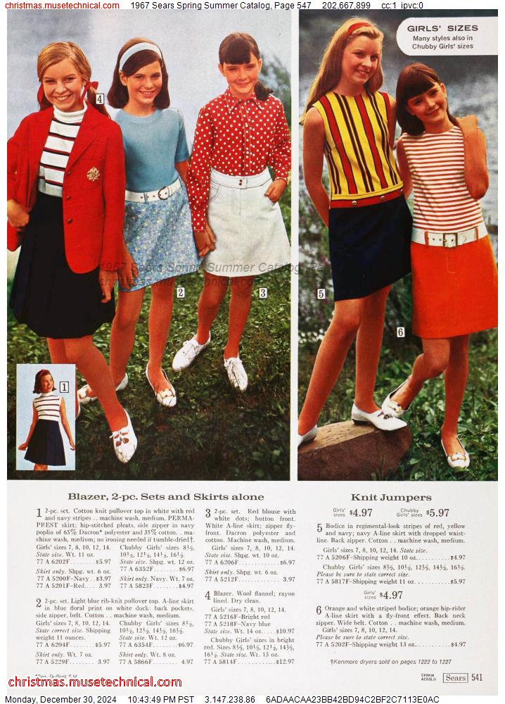 1967 Sears Spring Summer Catalog, Page 547