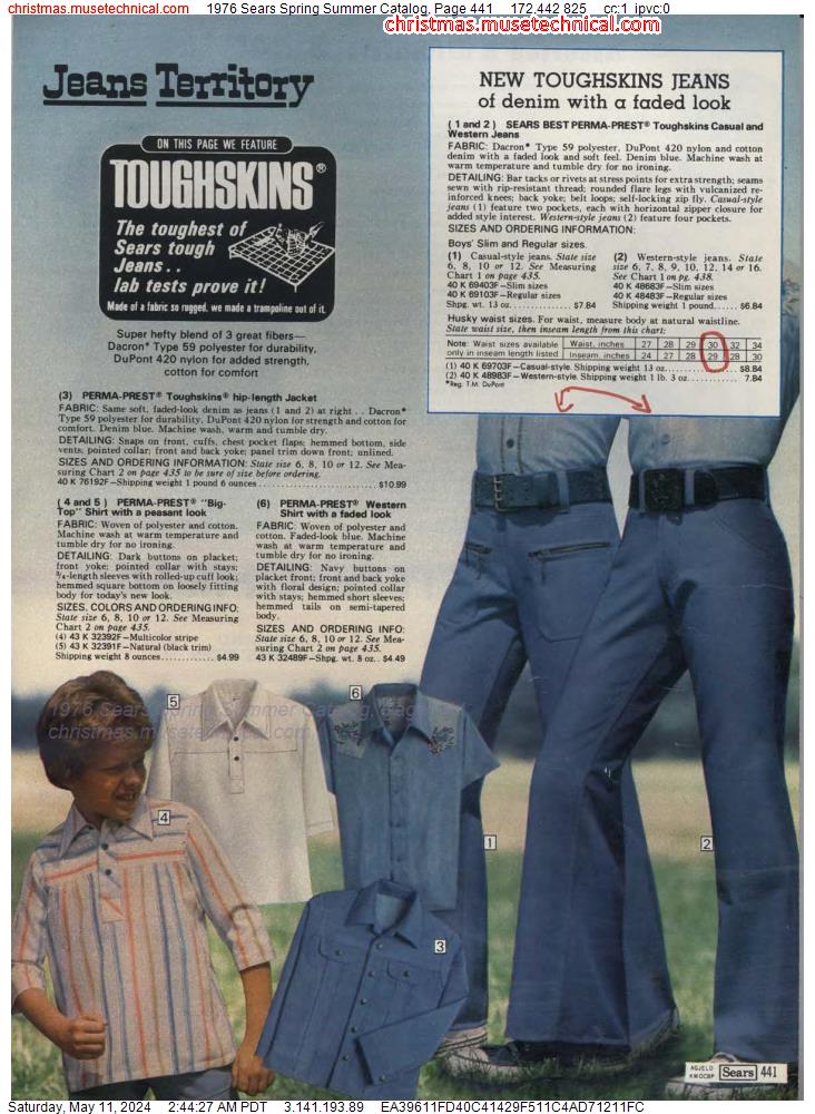 1976 Sears Spring Summer Catalog, Page 441