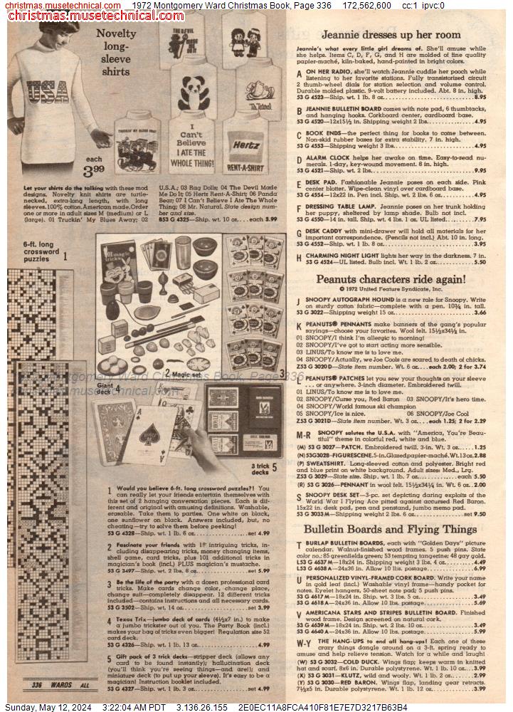 1972 Montgomery Ward Christmas Book, Page 336