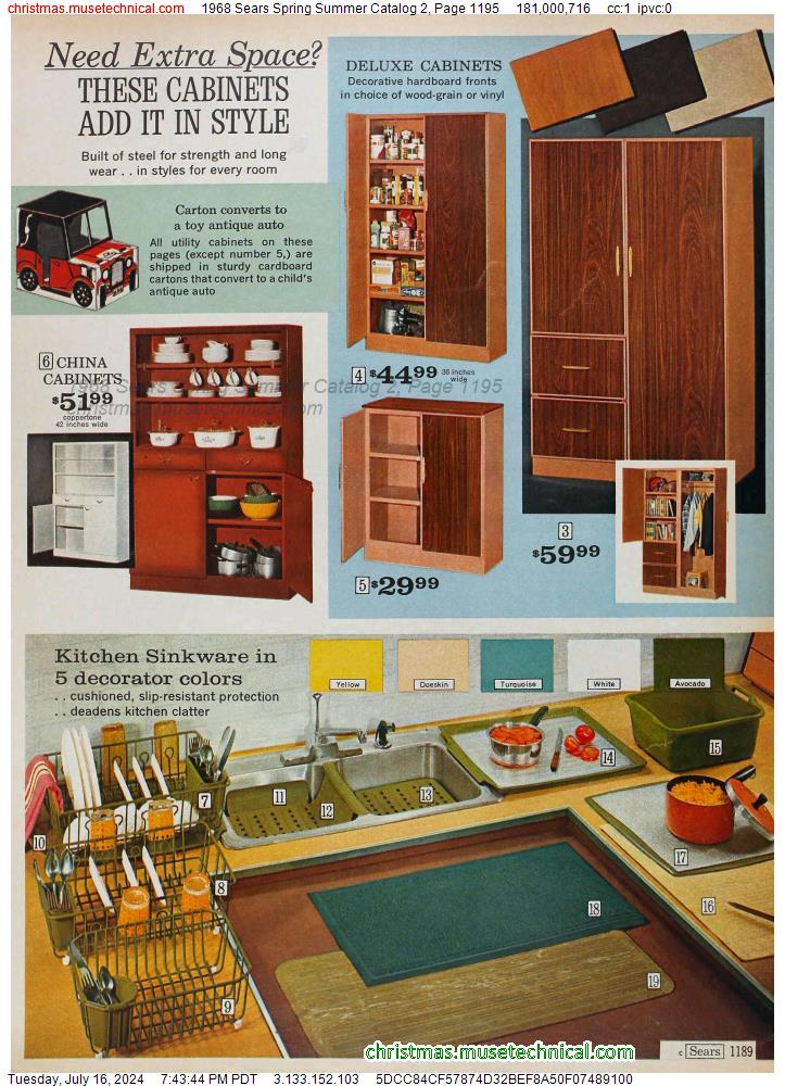 1968 Sears Spring Summer Catalog 2, Page 1195
