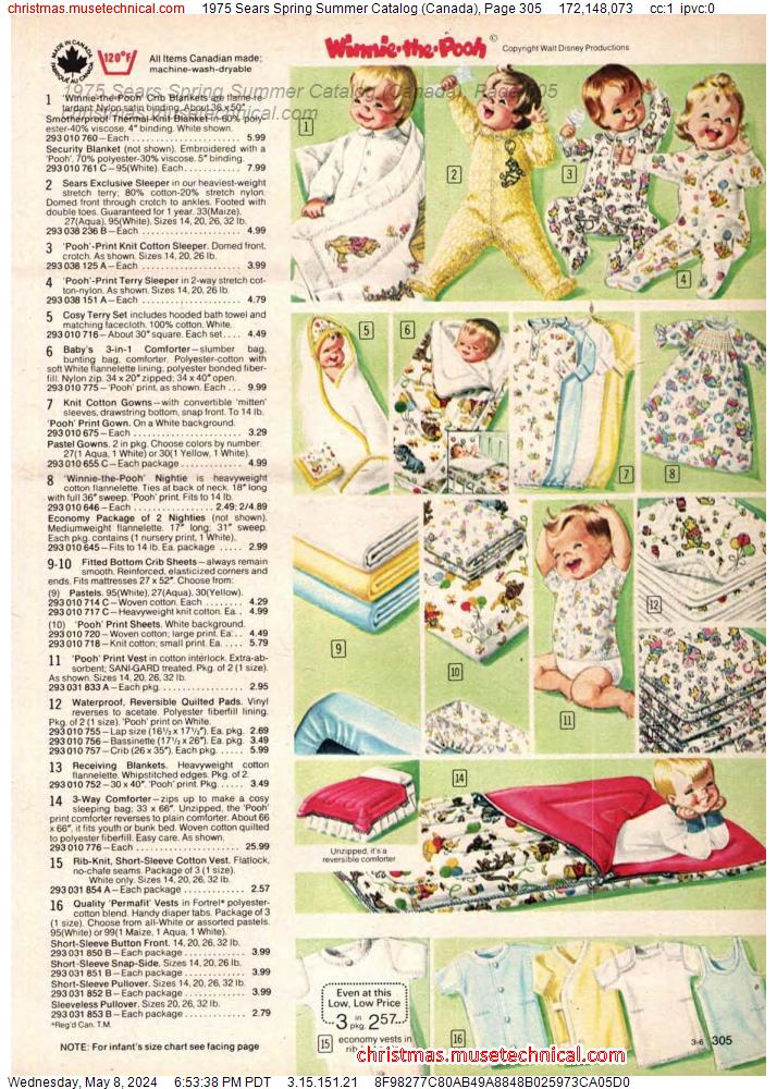 1975 Sears Spring Summer Catalog (Canada), Page 305