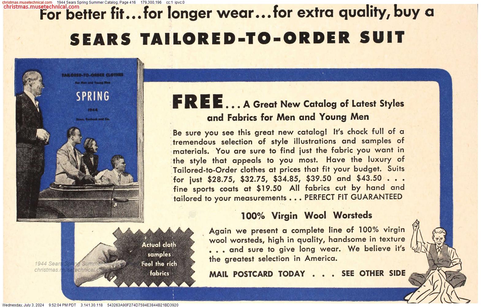 1944 Sears Spring Summer Catalog, Page 416