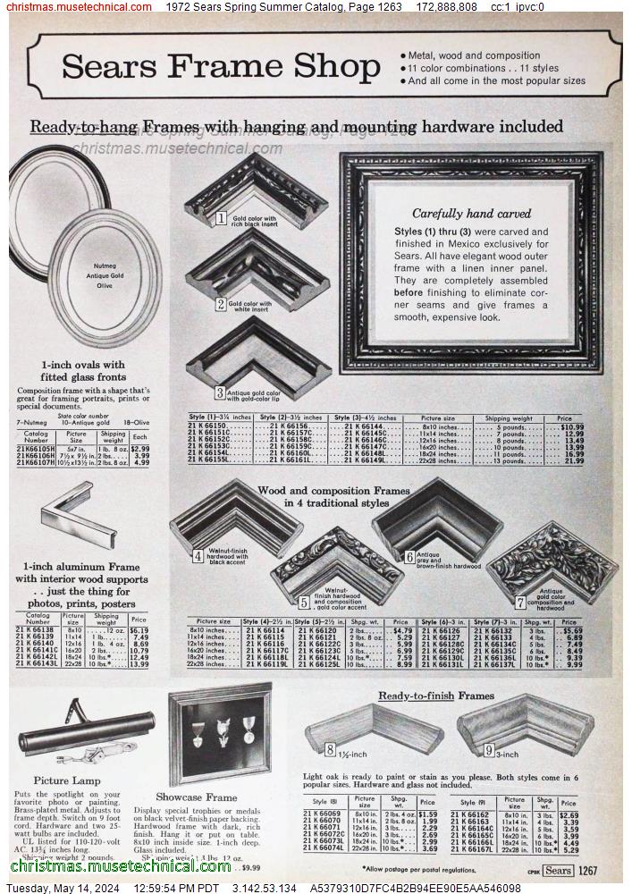 1972 Sears Spring Summer Catalog, Page 1263
